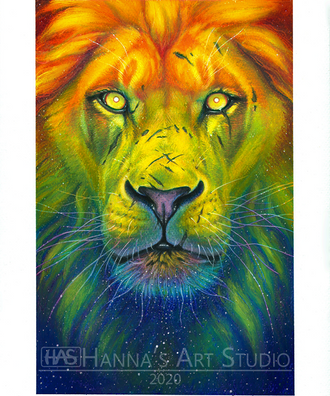 Pride Rising - Traditional Artwork, Oil Pastels